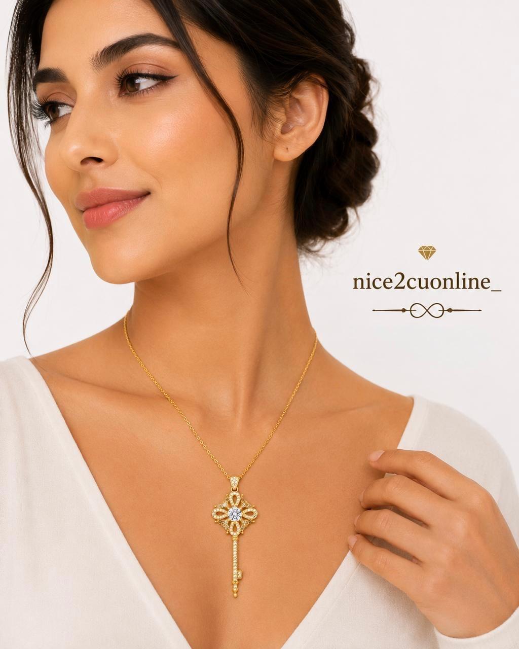 VICTORIAN HEIRLOOM KEY NECKLACE