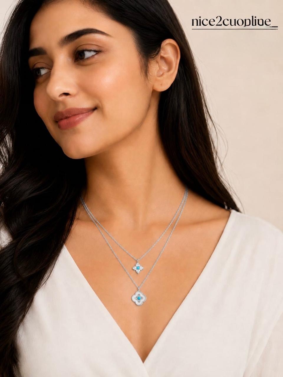 THE AURELIA LAYERED CLOVER NECKLACE