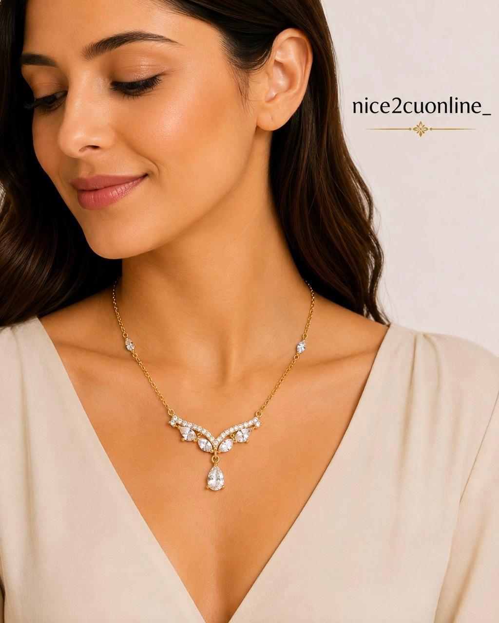 CASCADING CRYSTAL LARIAT