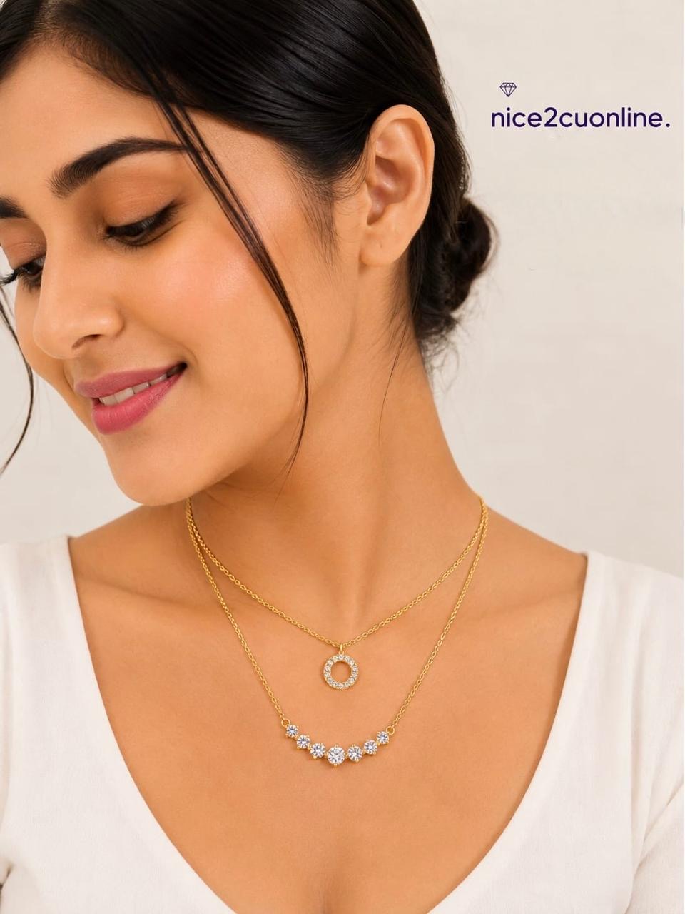 AURA TIERED CRYSTAL NECKLACE