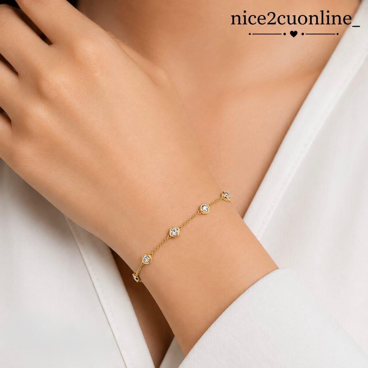 OPULENT GEOMETRIC CRYSTAL BRACELET