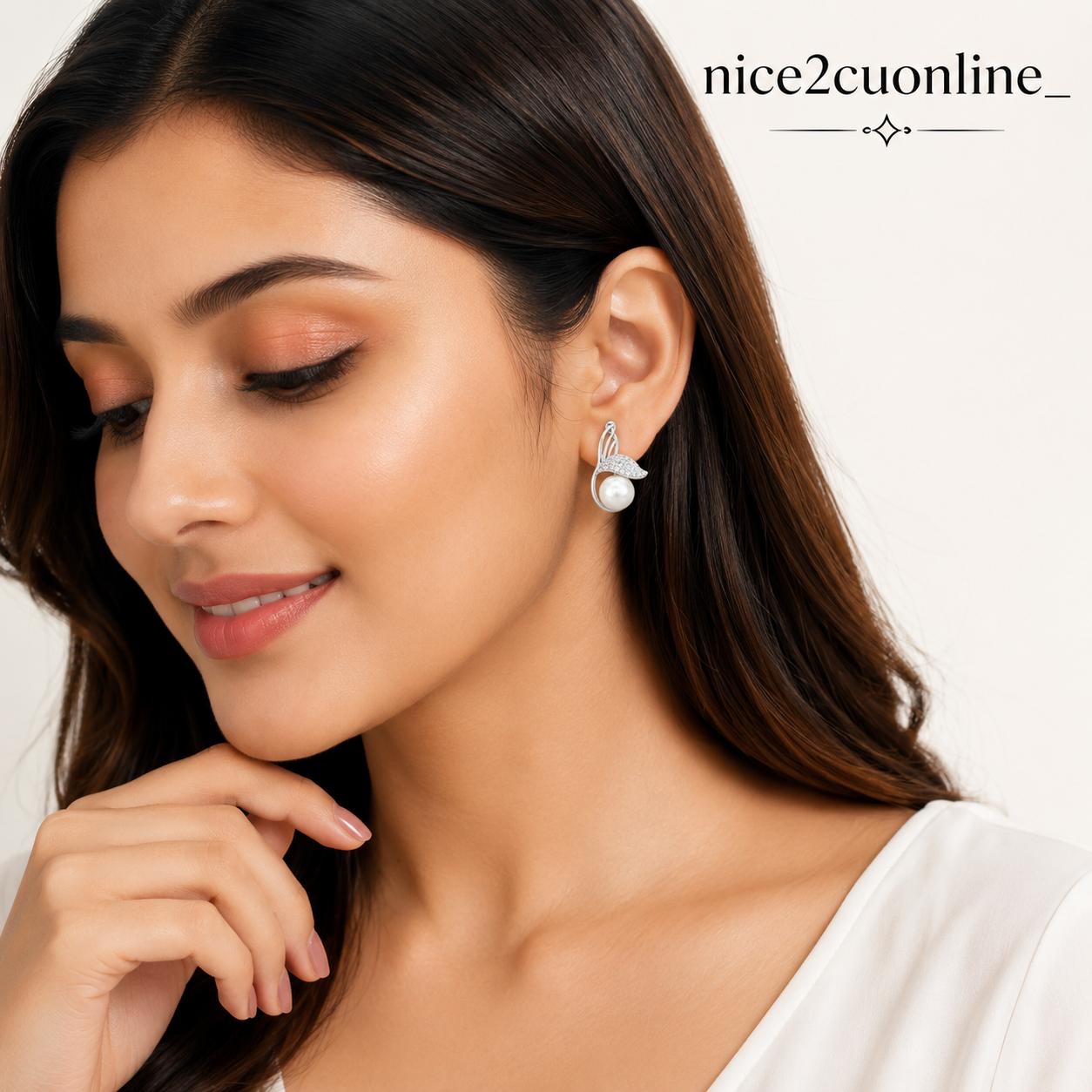 MARINA WING PEARL EARRING