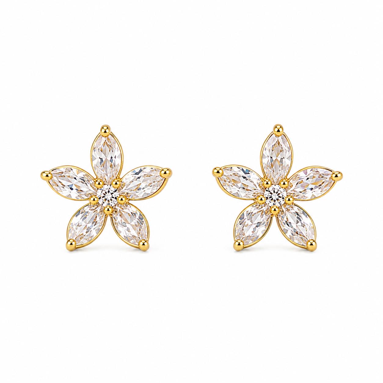 FLEUR SPARKLE STUDS